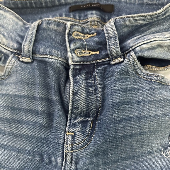 Flying Monkey Distressed Blue Jeans - Picture 11 of 13